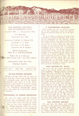 The B.C. Mountaineer 1923 August cover